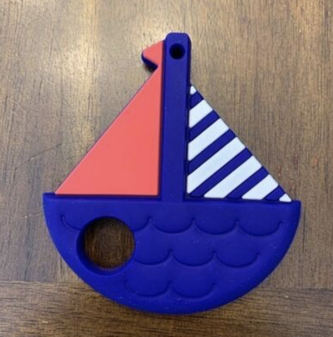 Jouet de dentition bateau, couleur: bleu