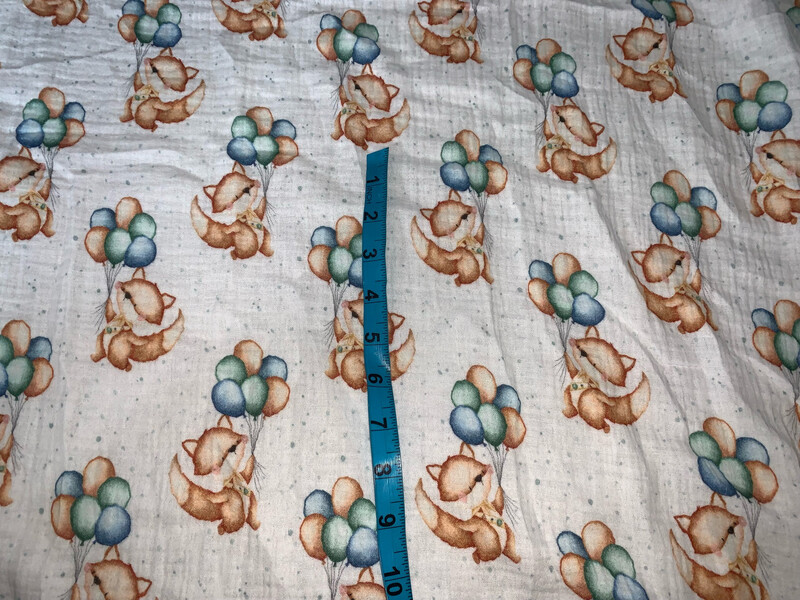 Mousseline de coton renard