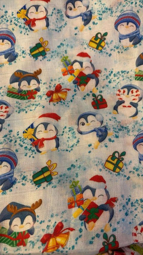 Mousseline pingouin hiver