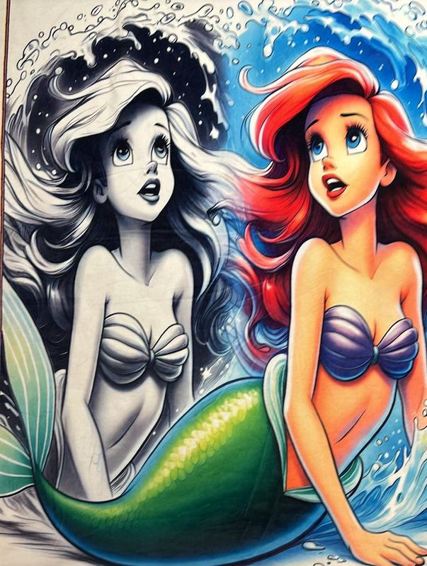 Minky Ariel princesse