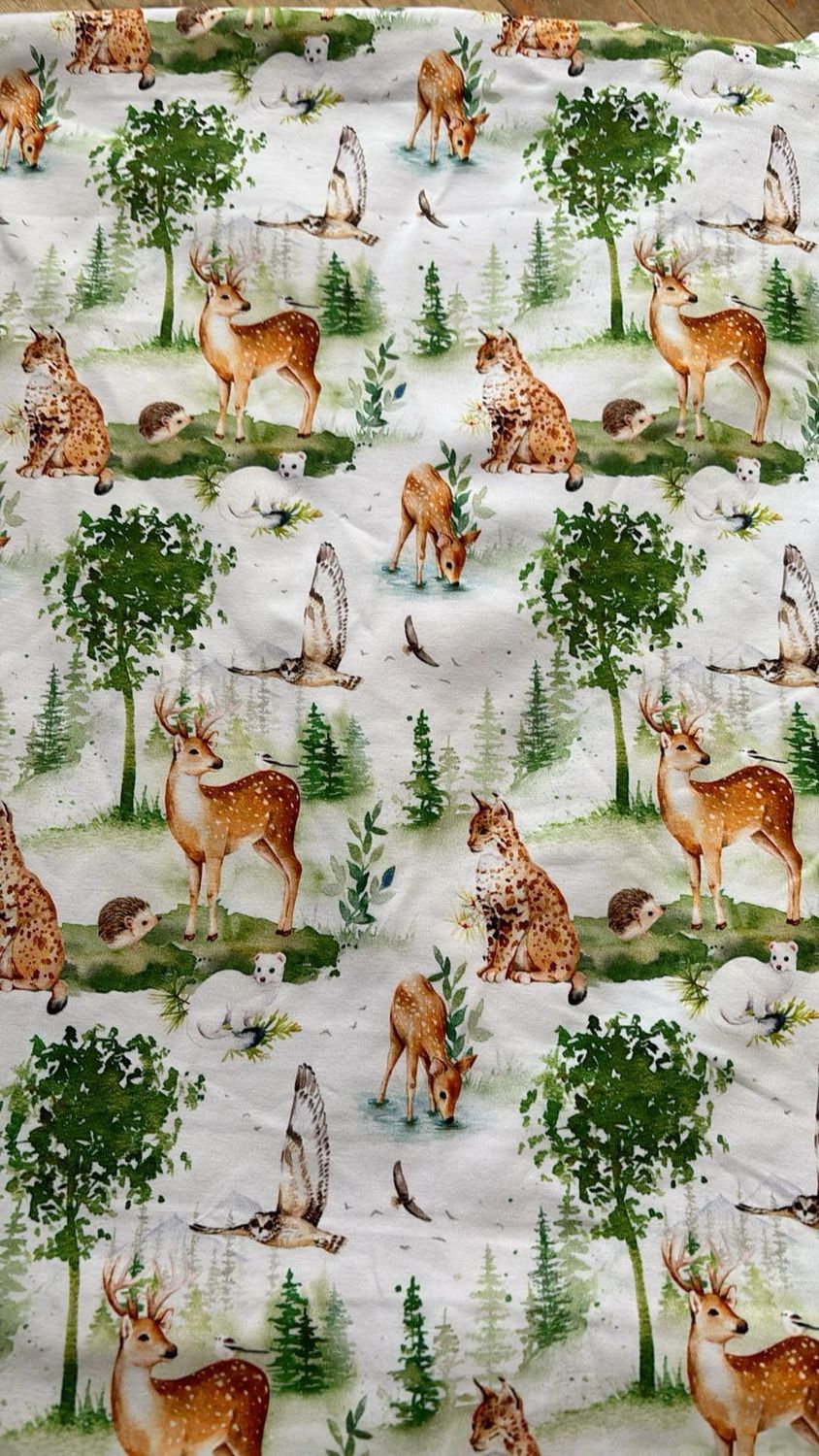Coton Spandex Animaux
