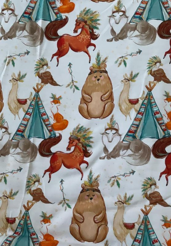 Coton Spandex Animaux