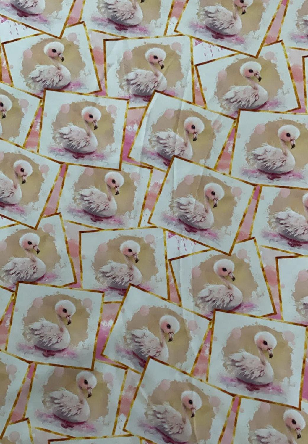 Coton Spandex Flamant Rose
