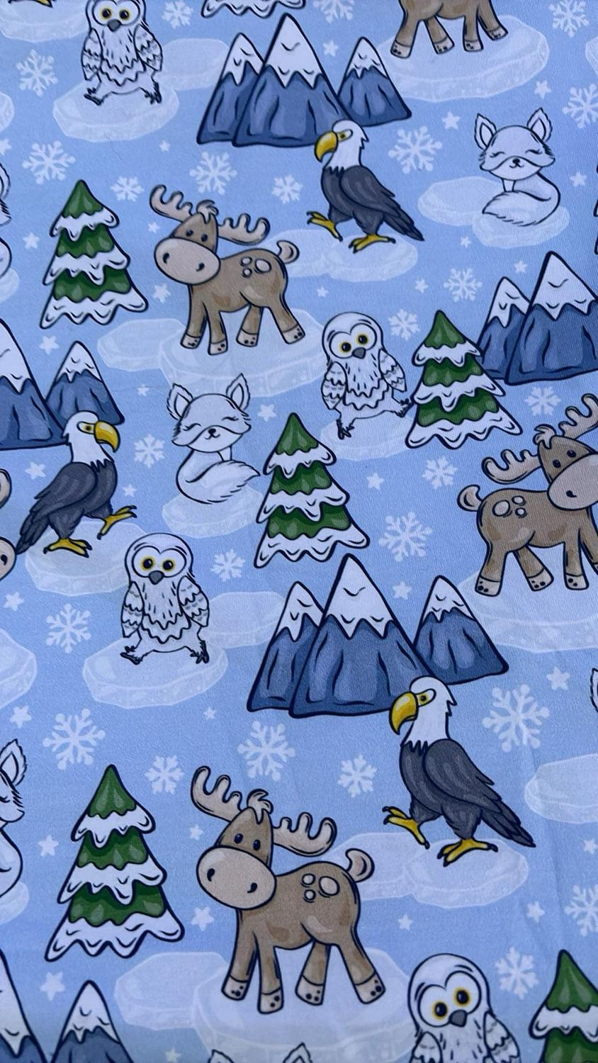 Coton Spandex Animaux