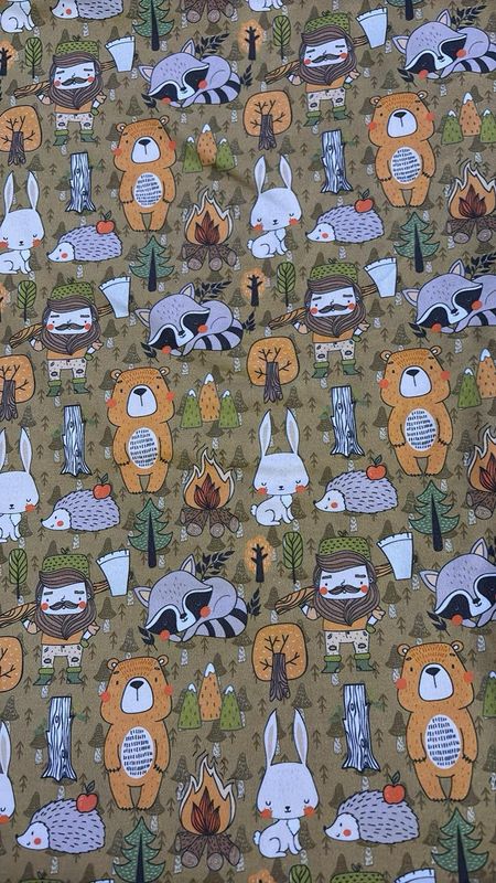 Coton Spandex Animaux