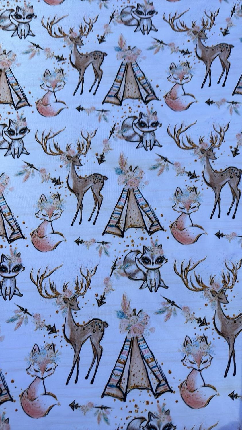 Coton Spandex Animaux