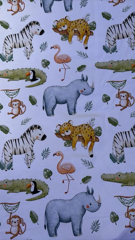 Coton Spandex Animaux