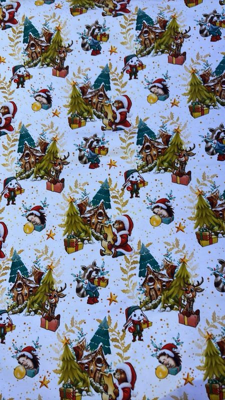 Coton Spandex Animaux