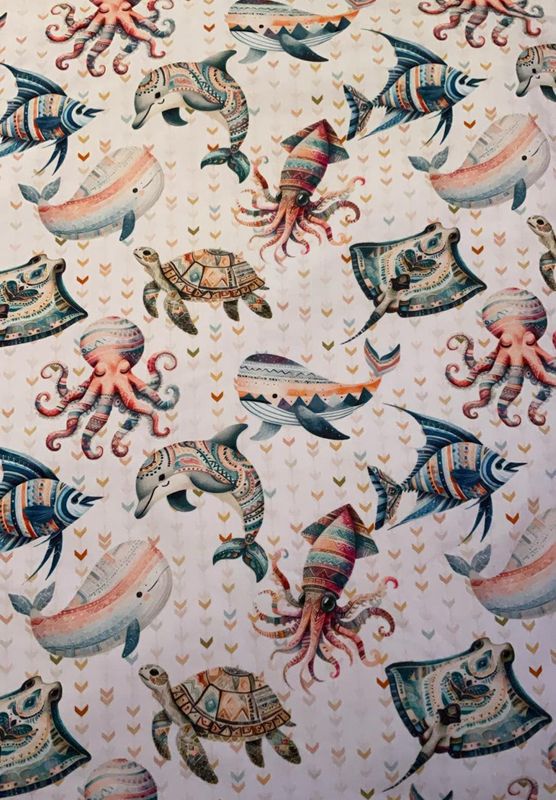 Coton Spandex Animaux