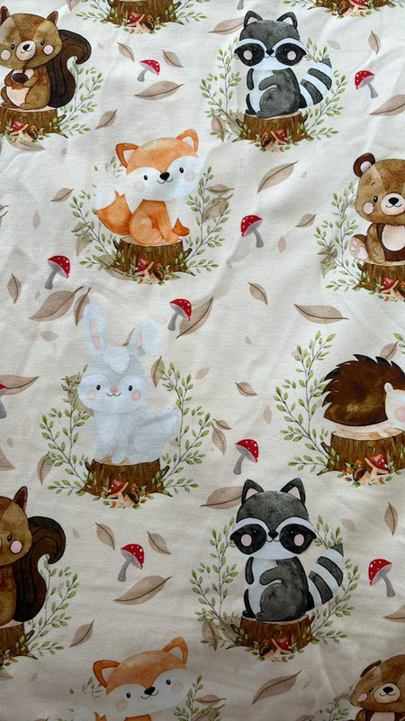 Coton Spandex Animaux