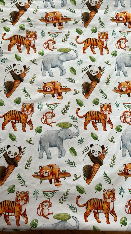 Coton Spandex Animaux