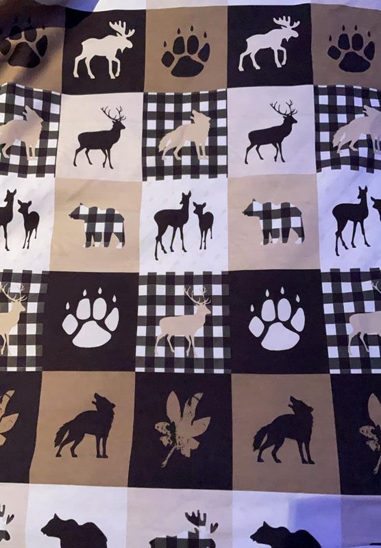 Coton Spandex Animaux