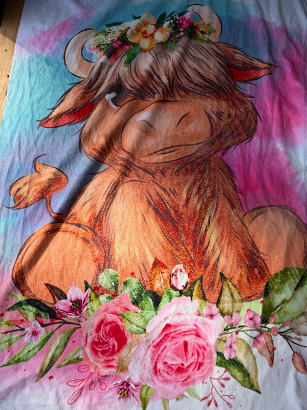 Ratine 100 % polyester vache