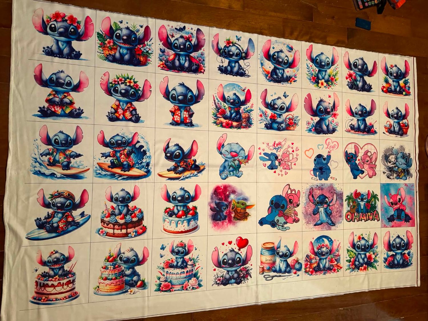 Panneau pour débarbouillette Stitch