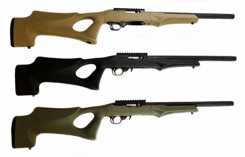 ETC-TH22 22LR on Hogue Thumbhole FDE (Flat Dark Earth) Stock