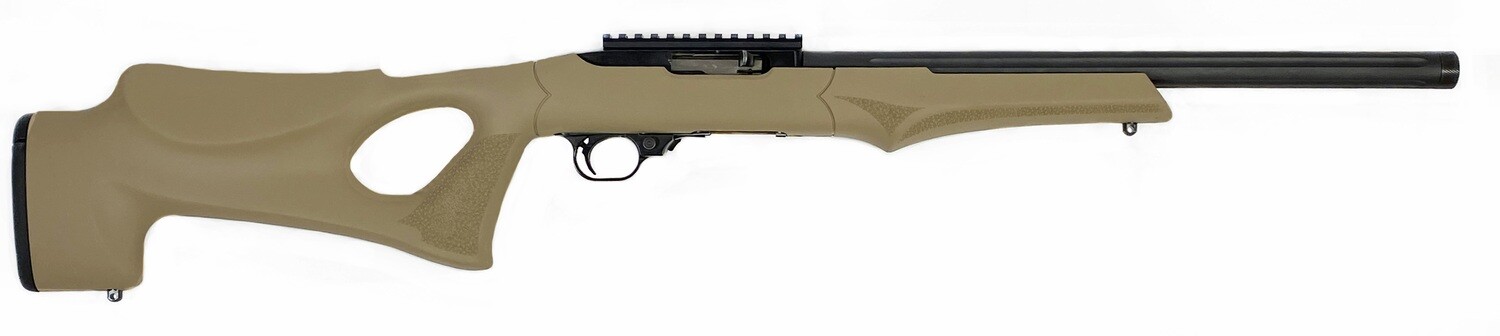 ETC-TH22 22LR on Hogue Thumbhole FDE (Flat Dark Earth) Stock