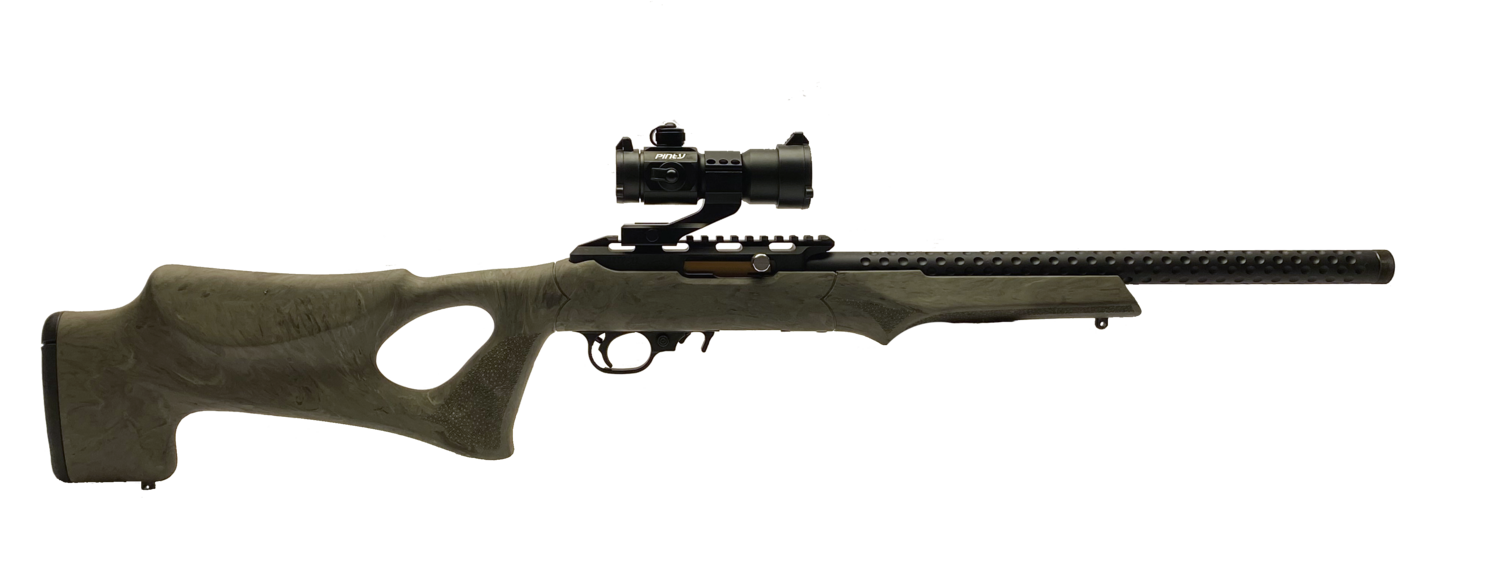 ETC-TH22 22LR on Hogue Ghillie Green Thumbhole Stock