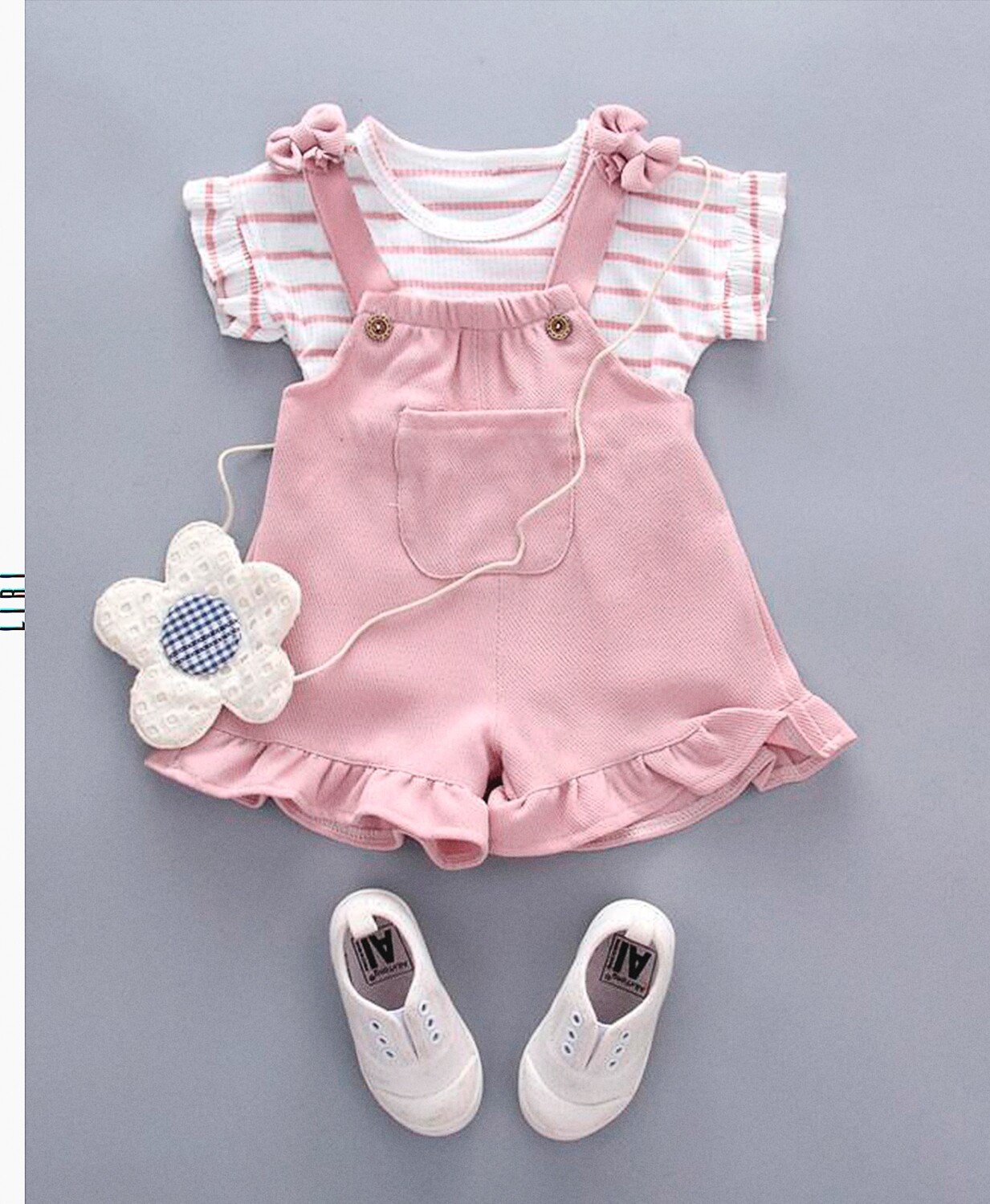 Conjunto Overall y Blusa
