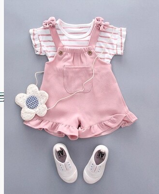 Conjunto Overall y Blusa