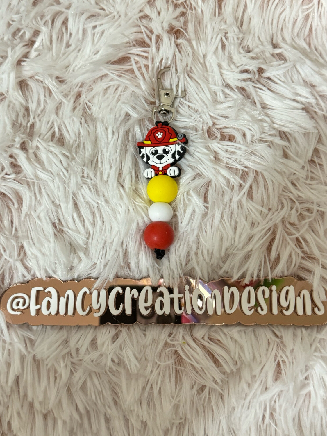 Marshall Beaded Keychain