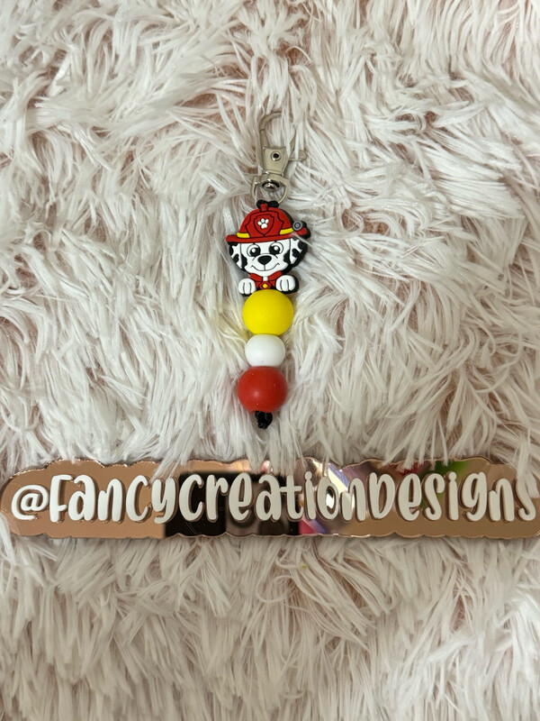 Marshall Beaded Keychain
