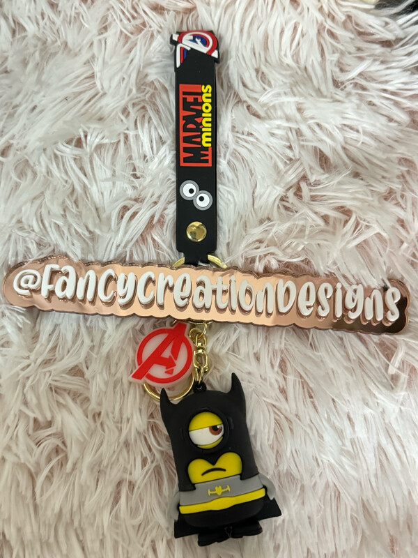 Minion Batman Keychain