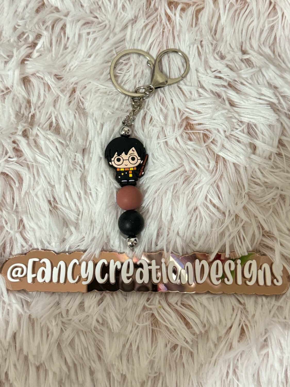HP Beaded Keychain