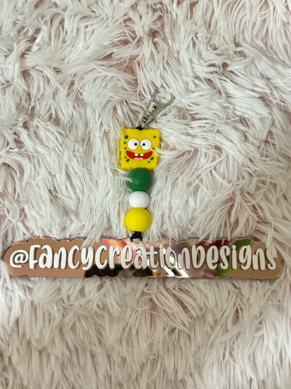 Spongebob Beaded Keychain