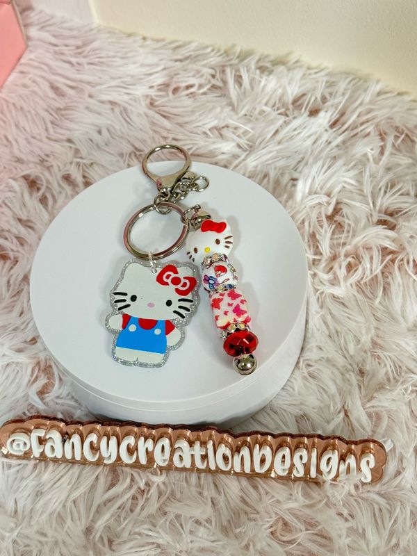 HK Beaded Keychain