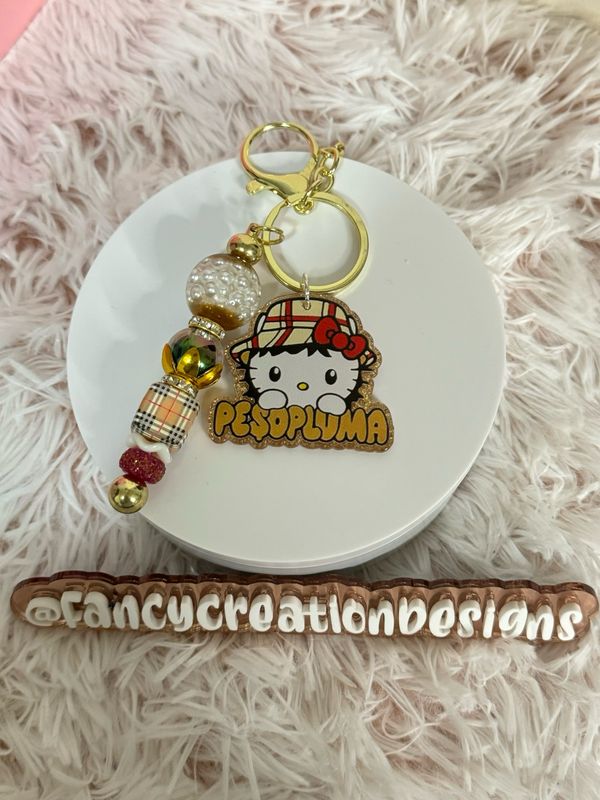 HK Peso Pluma Beaded Keychain