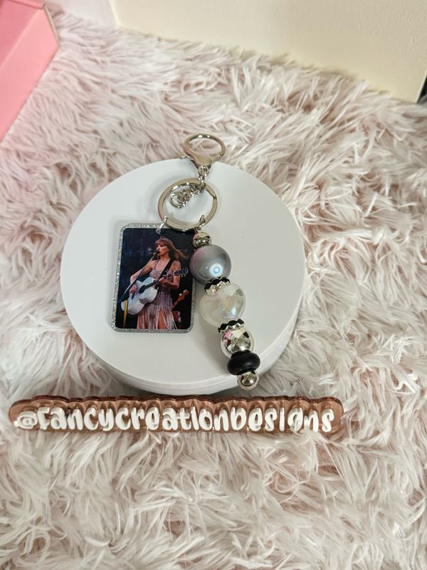 Taylor Swift Beaded Keychain