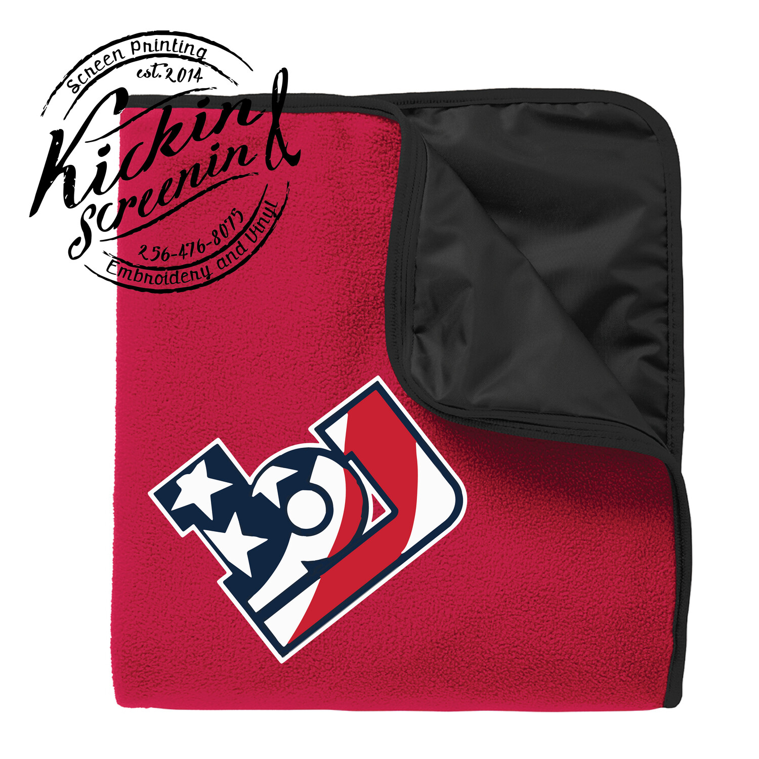 Bob Jones Logo Blanket, Color: Red