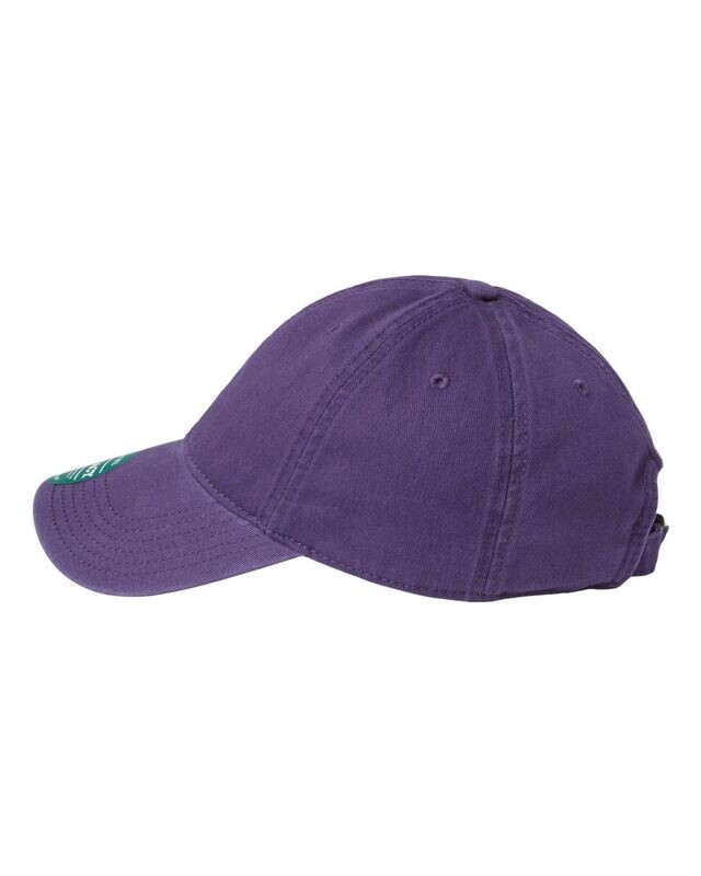 SRP Unstructured Solid Purple Embroidered Patch Hat
