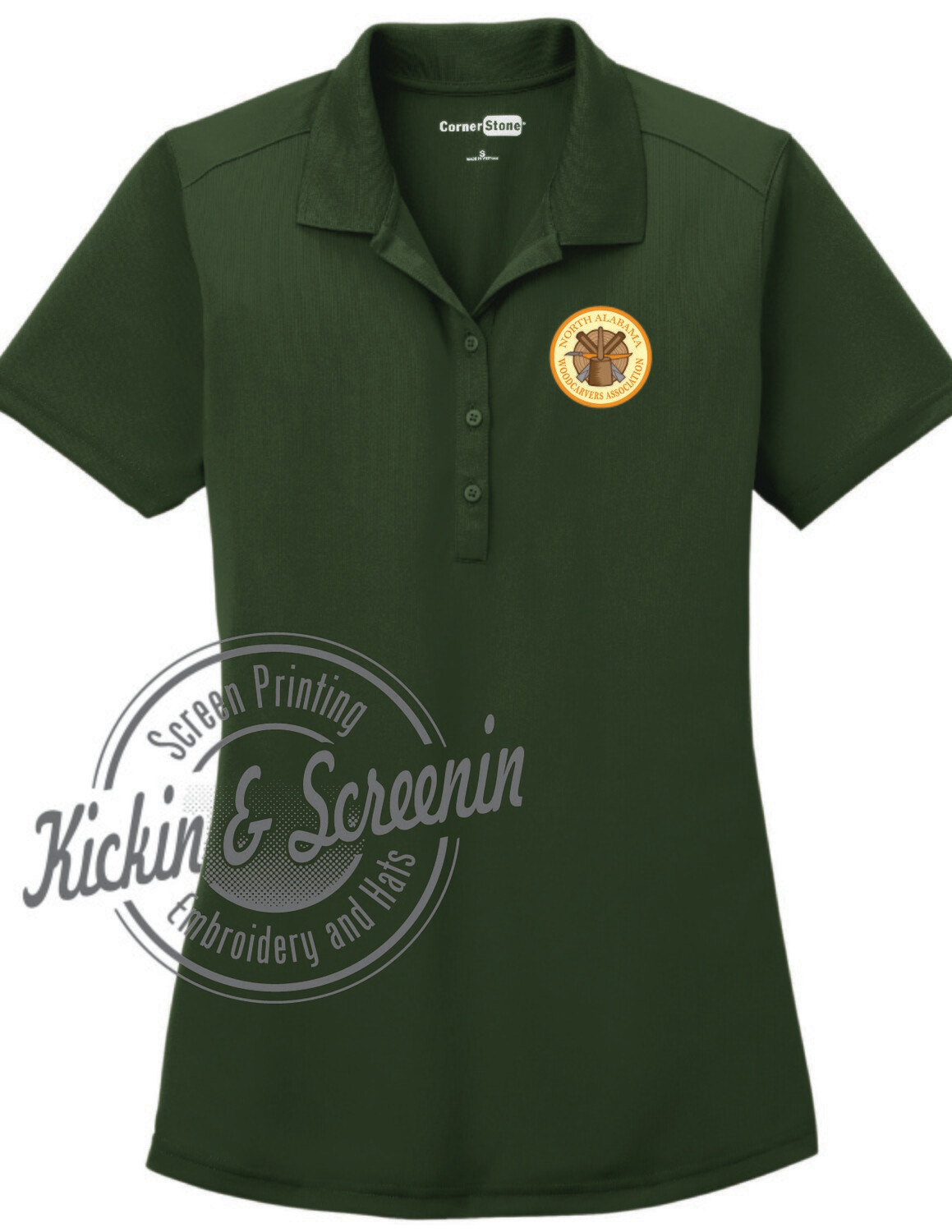 NAWA Dark Green Ladies Lightweight Polo