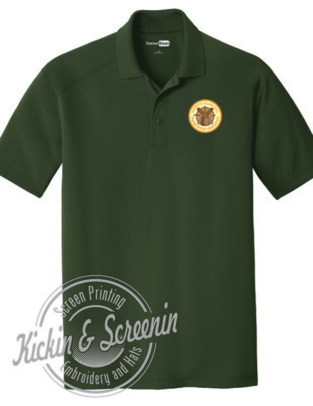 NAWA Dark Green Mens Lightweight Polo