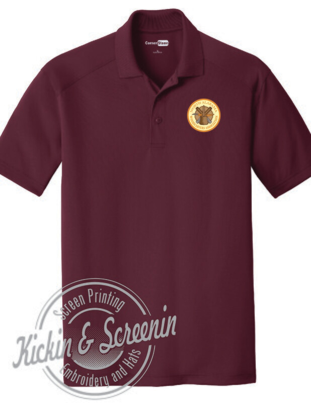 NAWA Maroon Mens Lightweight Polo