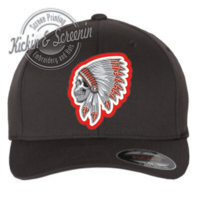 Red Raiders FlexFit Indian Skull Patch Hat