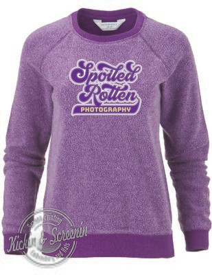 SRP Retro Applique Purple Fleece Out Hoodie Fall 2023
