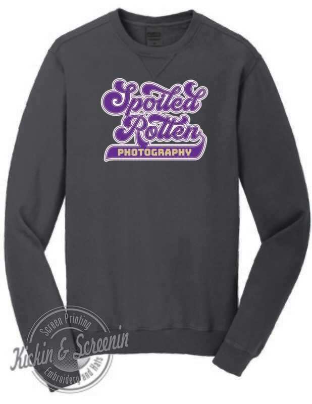 SRP Retro Applique Coal Crewneck Fall 2023