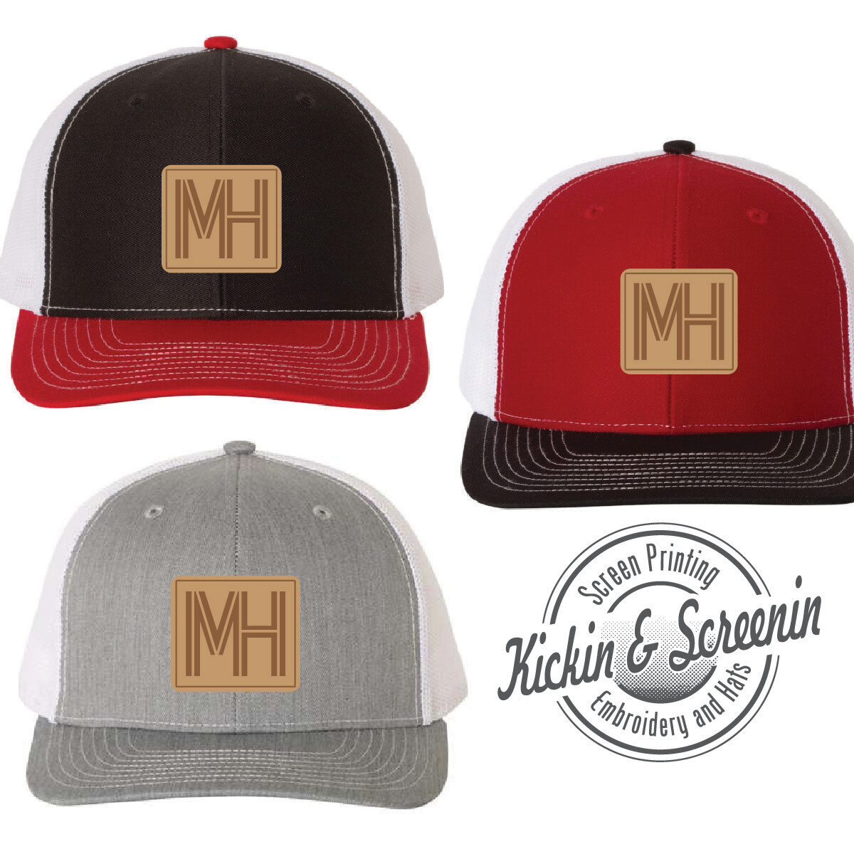 MHCS Square MH Leather Patch Hat