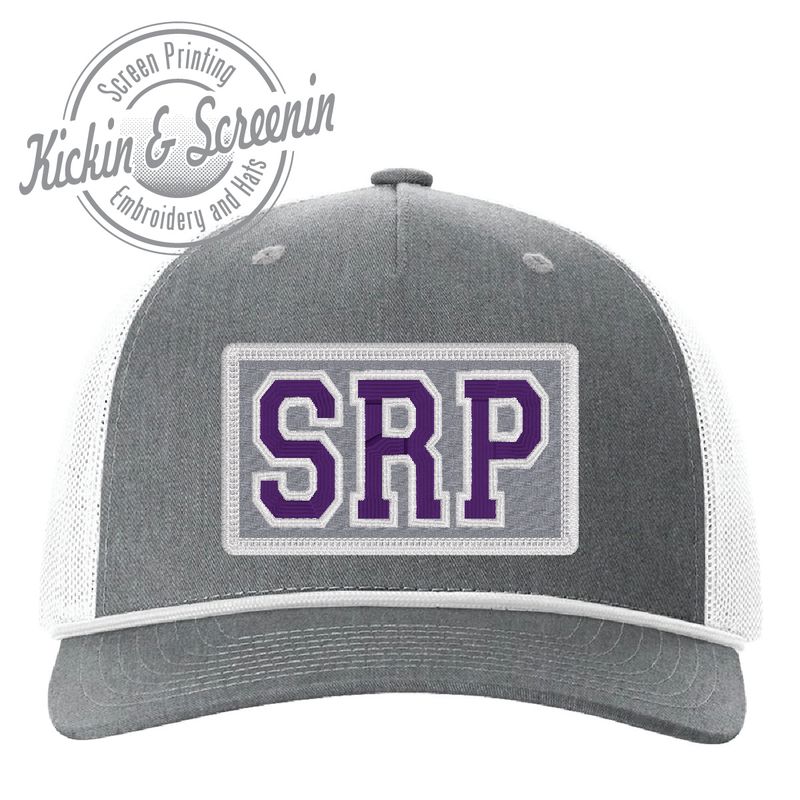 SRP Collegiate Patch Hat - HeatherGray/White - Rope Hat