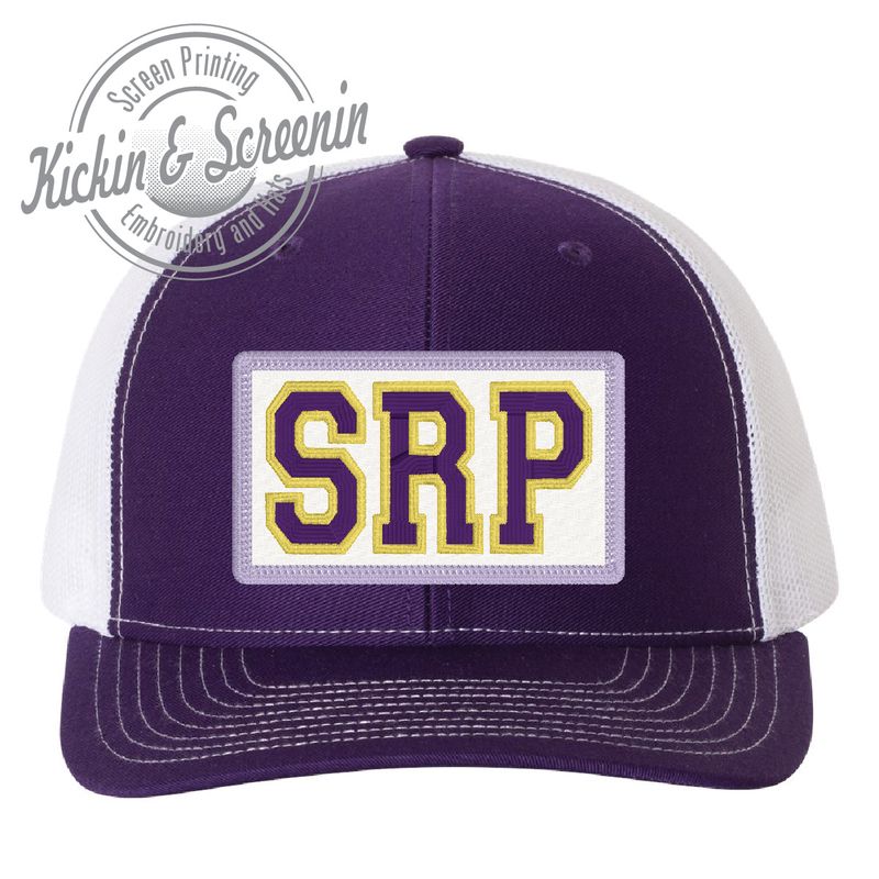 SRP Collegiate Patch Hat - Purple/White - Trucker Hat