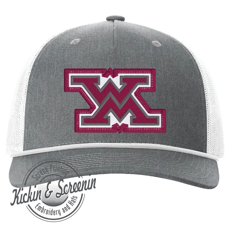 WM Patch Hat - HeatherGray/White - Rope Hat
