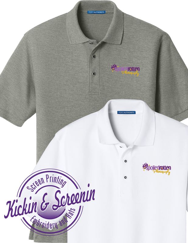 Mens SRP Full Color Logo Embroidered Polo