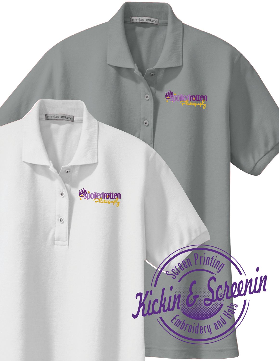 Ladies SRP Full Color Logo Embroidered Polo
