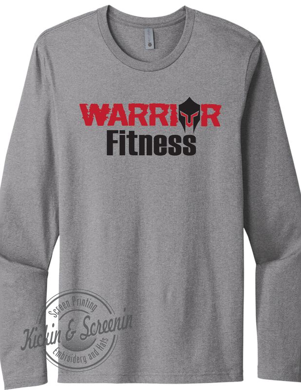 Warrior Fitness Long Sleeve Tee - Heather Gray