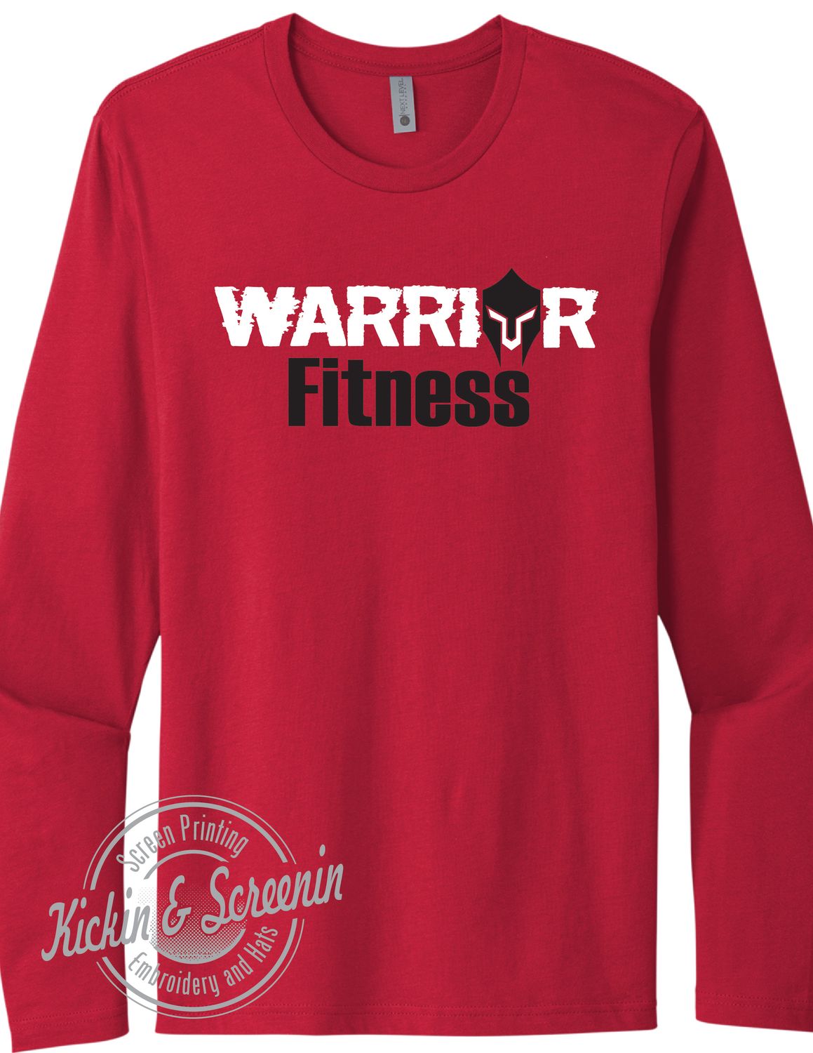 Warrior Fitness Long Sleeve Tee - Red