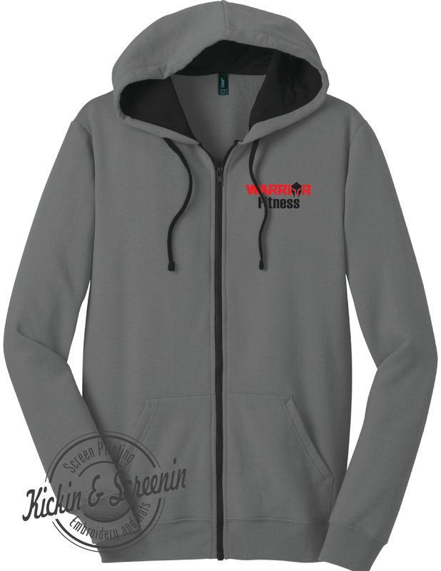 Warrior Fitness Full-Zip Hoodie - Grey