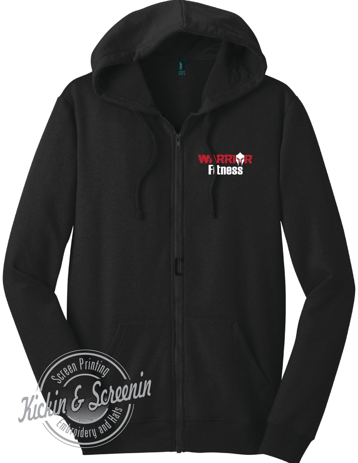 Warrior Fitness Full-Zip Hoodie - Black
