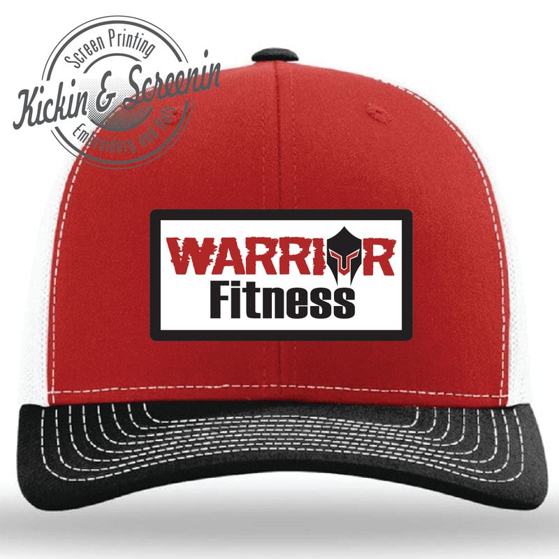 Warrior Fitness Patch Hat - Red/White/Black